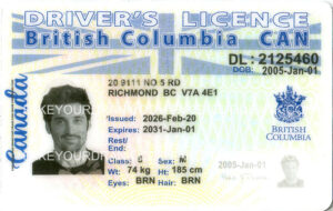 British Columbia Fake ID